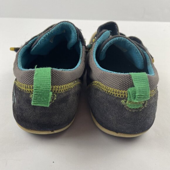 Plae Sneaker Shoes Kids Youth 2.5 TY Steel Blue Slip On Hook And Loop Closure - Picture 8 of 10